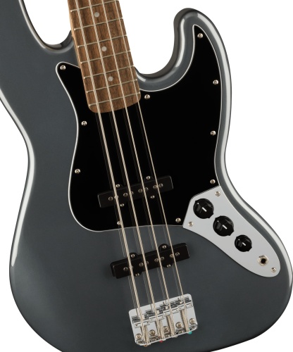 FENDER SQUIER Affinity 2021 Jazz Bass LRL Charcoal Frost Metallic фото 3